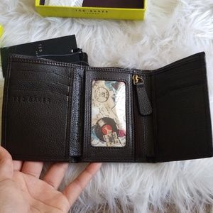 Ted Baker brown Tri Fold Men's Wallet.